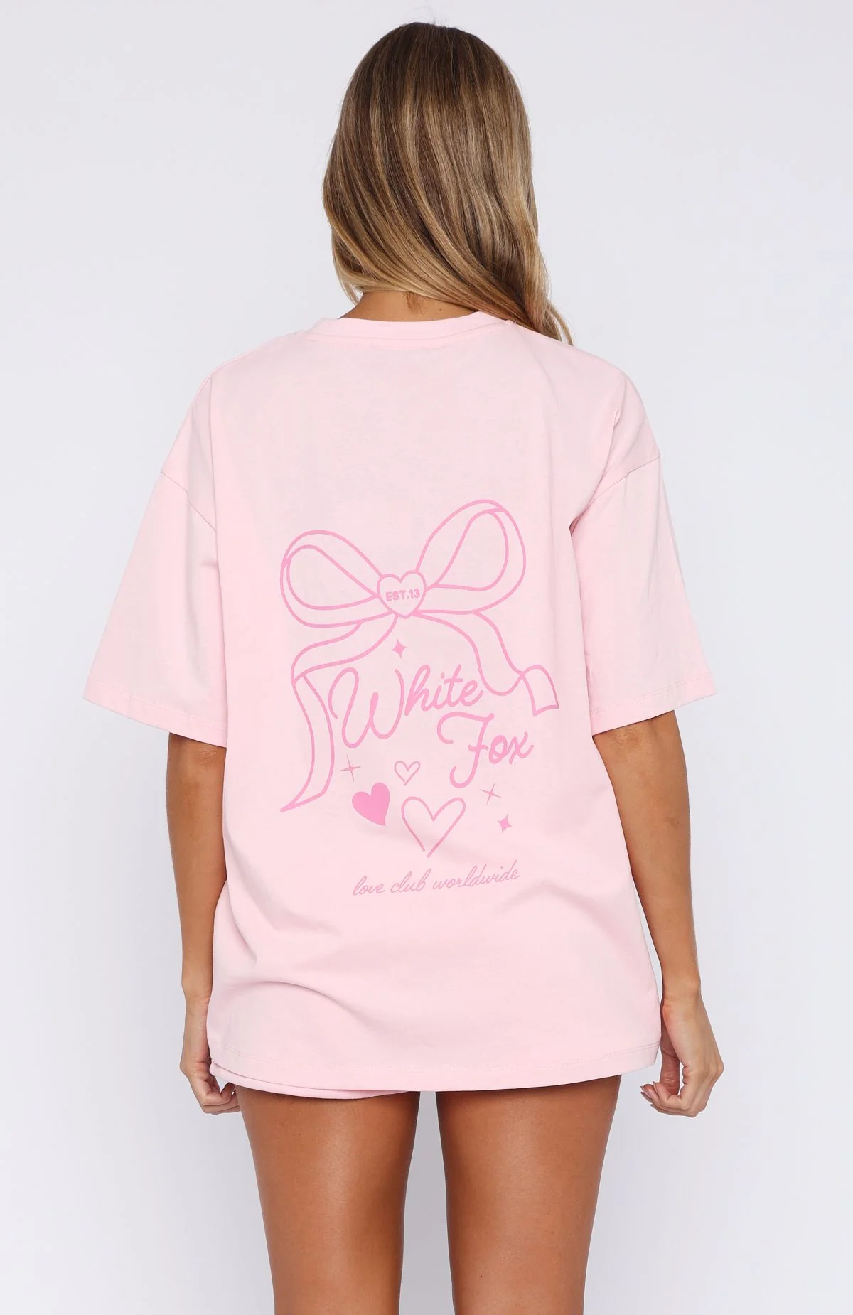 Love You Forever Oversized Tee Pink