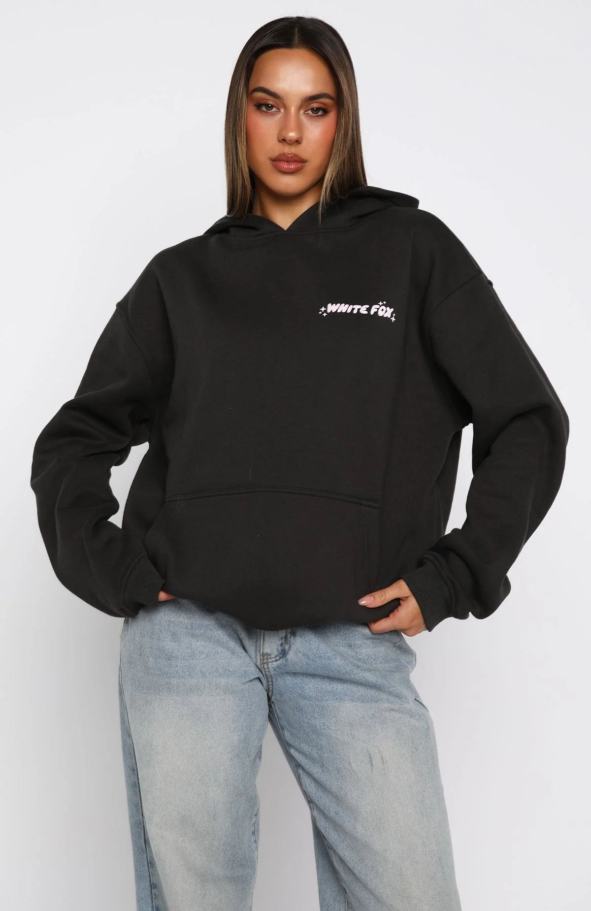 Christmas Feeling Oversized Hoodie Charcoal