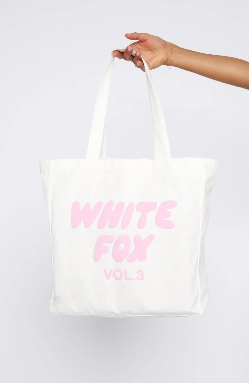 Offstage Tote Bag White/Pink