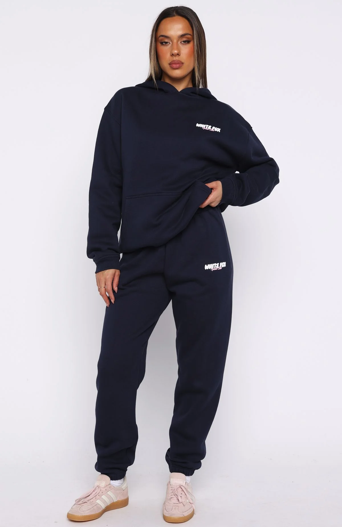 Club 14 Trinity Oversized Hoodie Navy