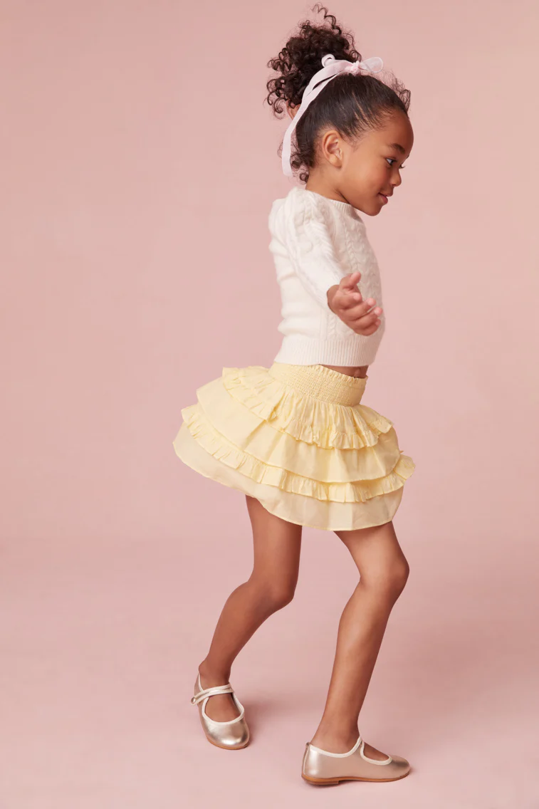 Girls Yellow Billie Skirt
