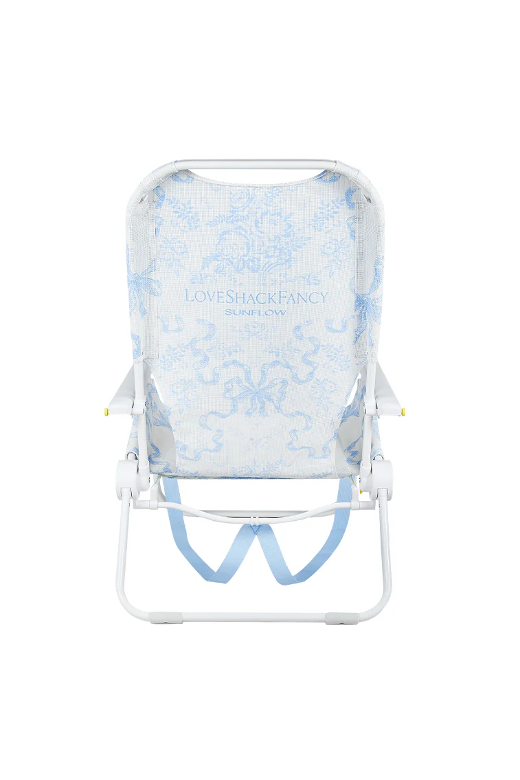 Sunflow x LoveShackFancy Shore Thing Blue Bow Chair