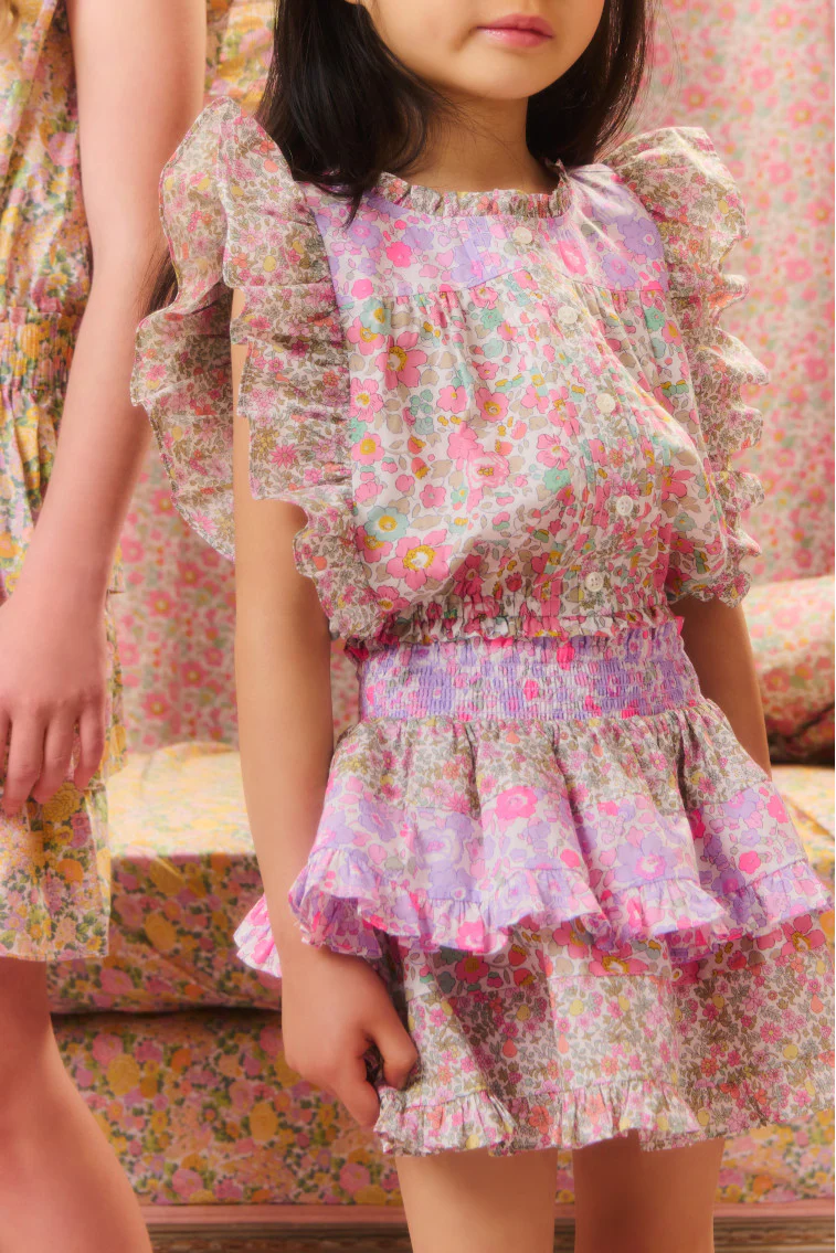 Girls Coretta Liberty Fabric Top