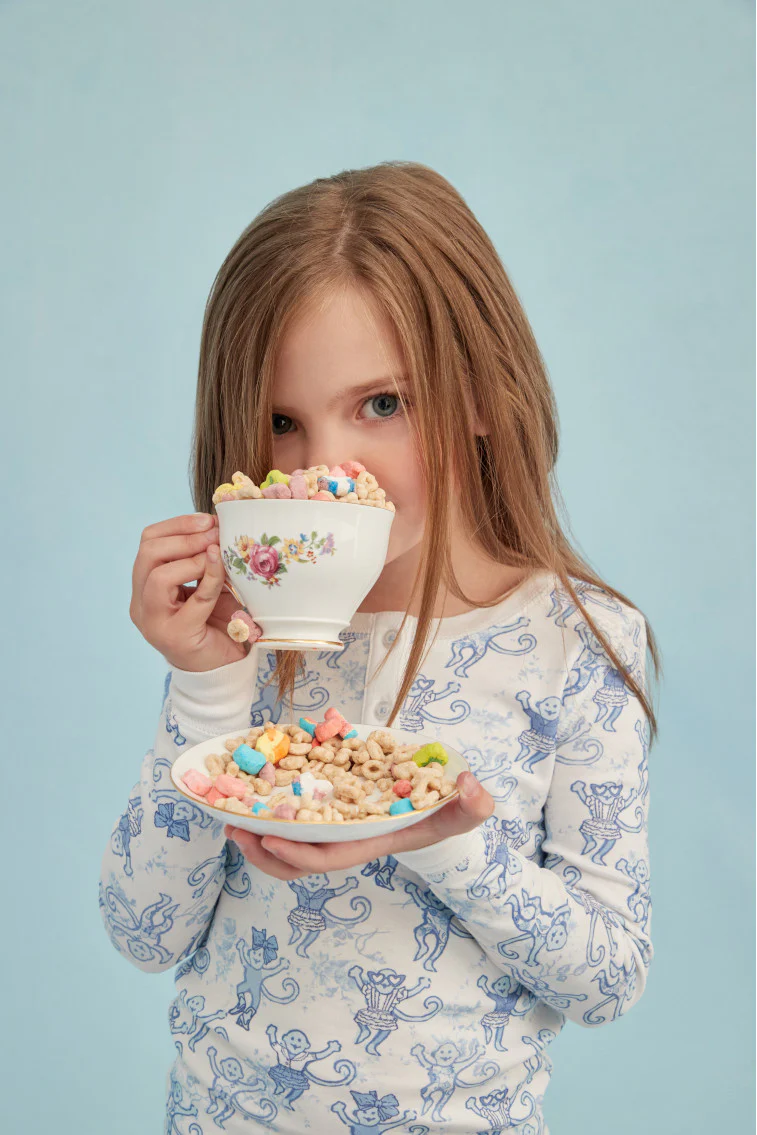 Roller Rabbit x LoveShackFancy Pastiche De Monkey Kids Pajama