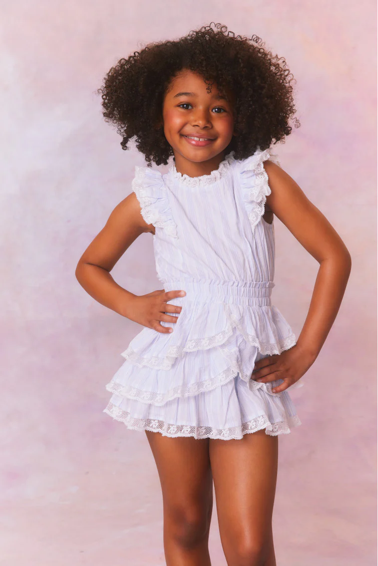 Girls Janelly Cotton Stripe Dress