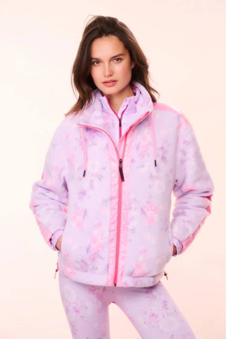 BOGNER FIRE+ICE x LoveShackFancy Ninetta Fleece Jacket - HIBISCUS