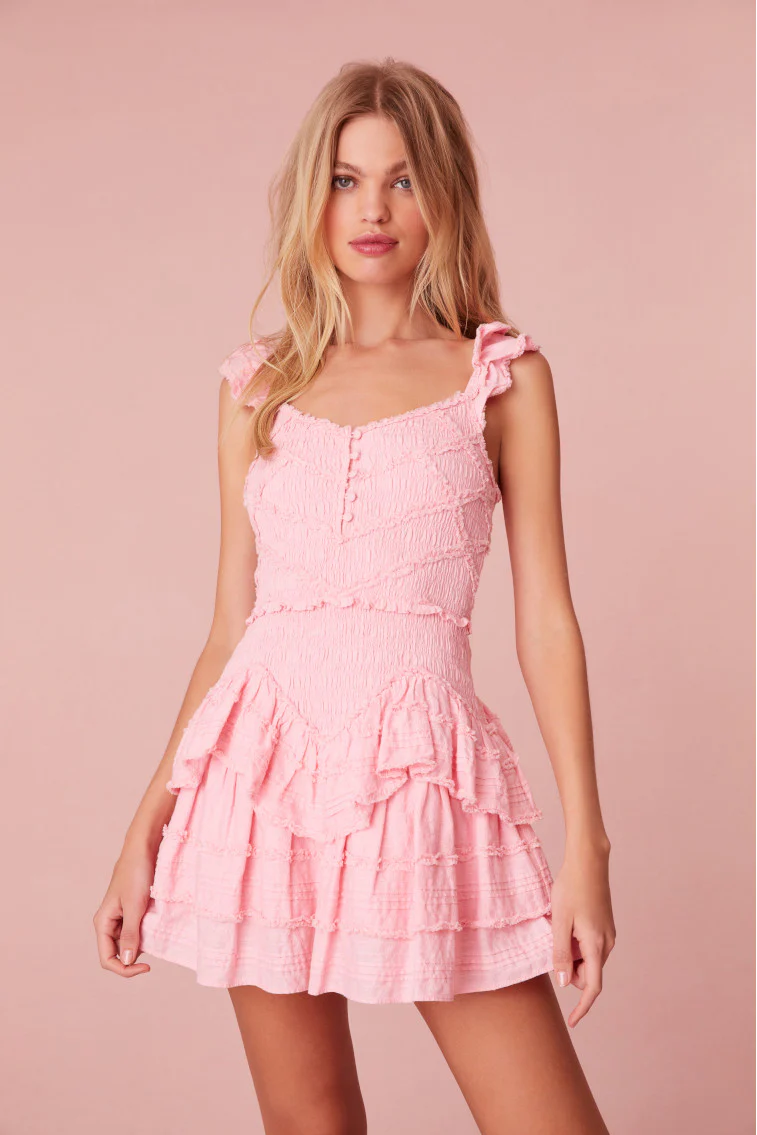 Marsinia Cotton Smocked Dress