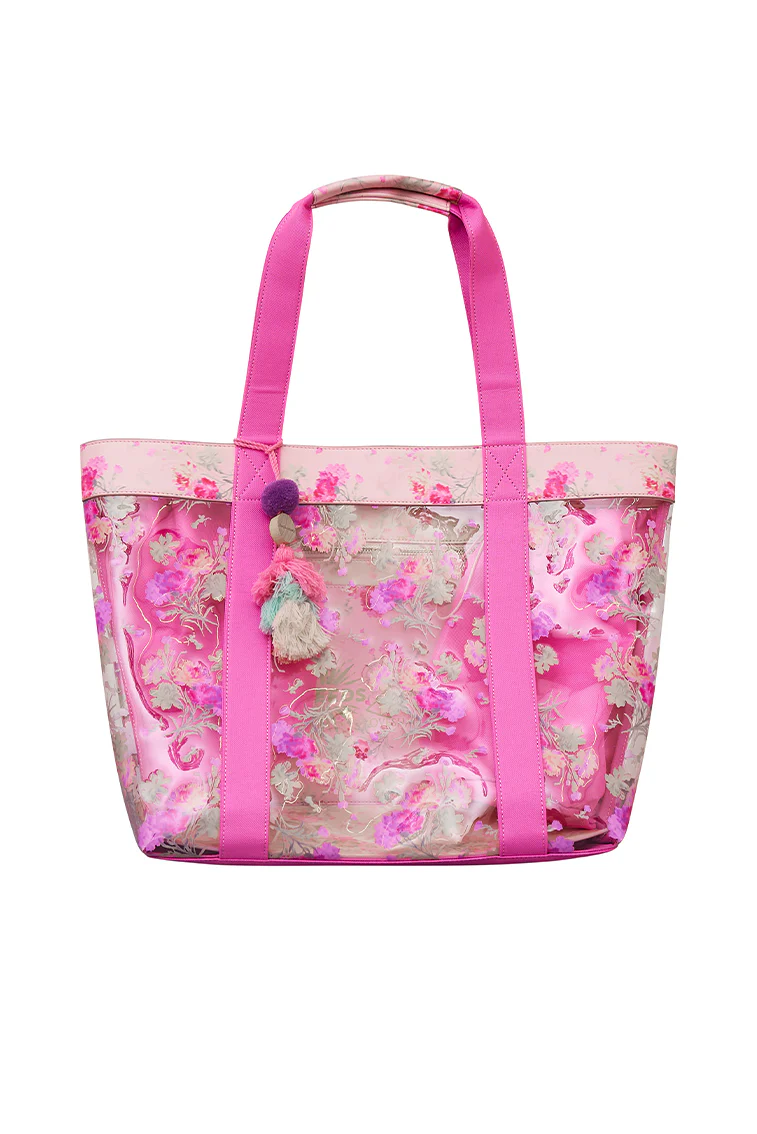 LoveShackFancy x 21SEEDS Marjorie Floral PVC Beach Tote