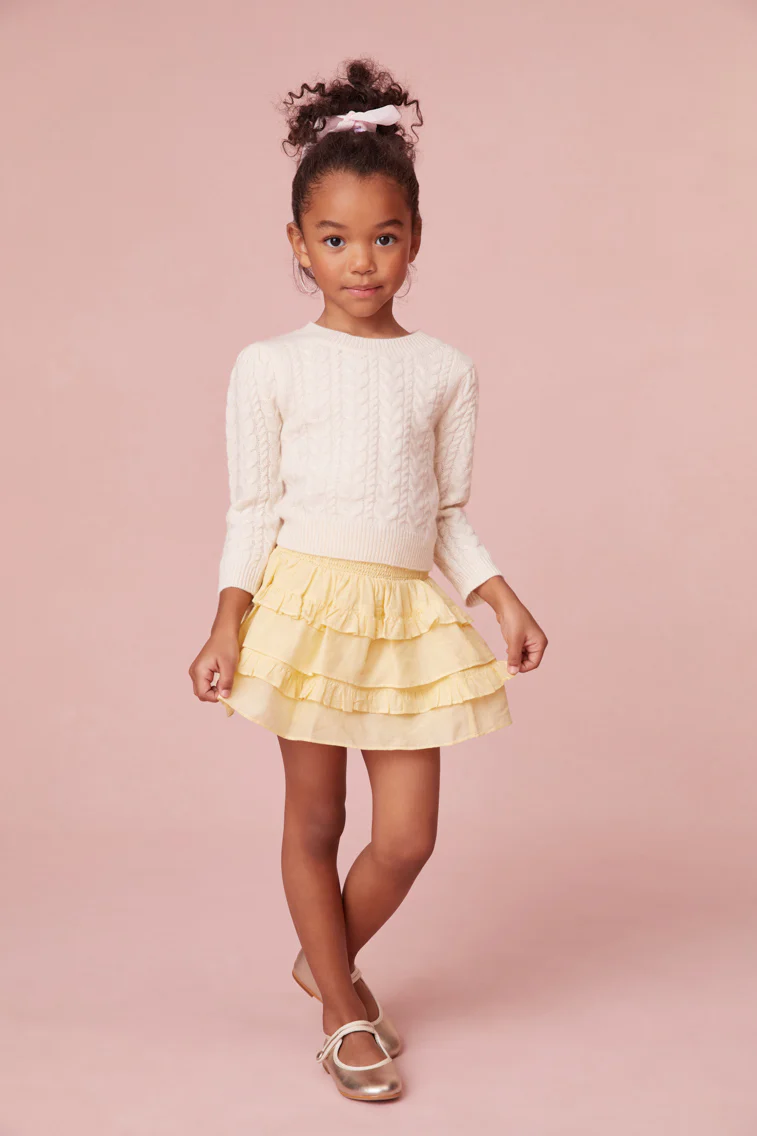 Girls Yellow Billie Skirt