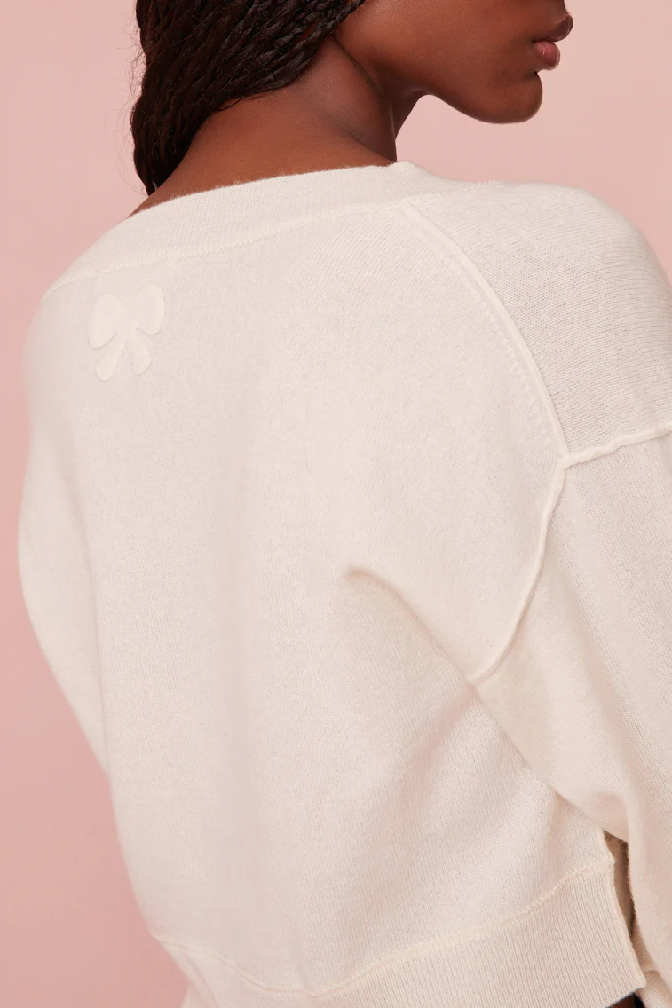 Sansa Cashmere Bow Pullover