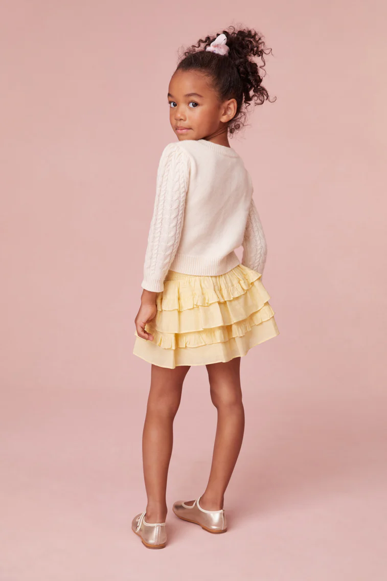 Girls Yellow Billie Skirt