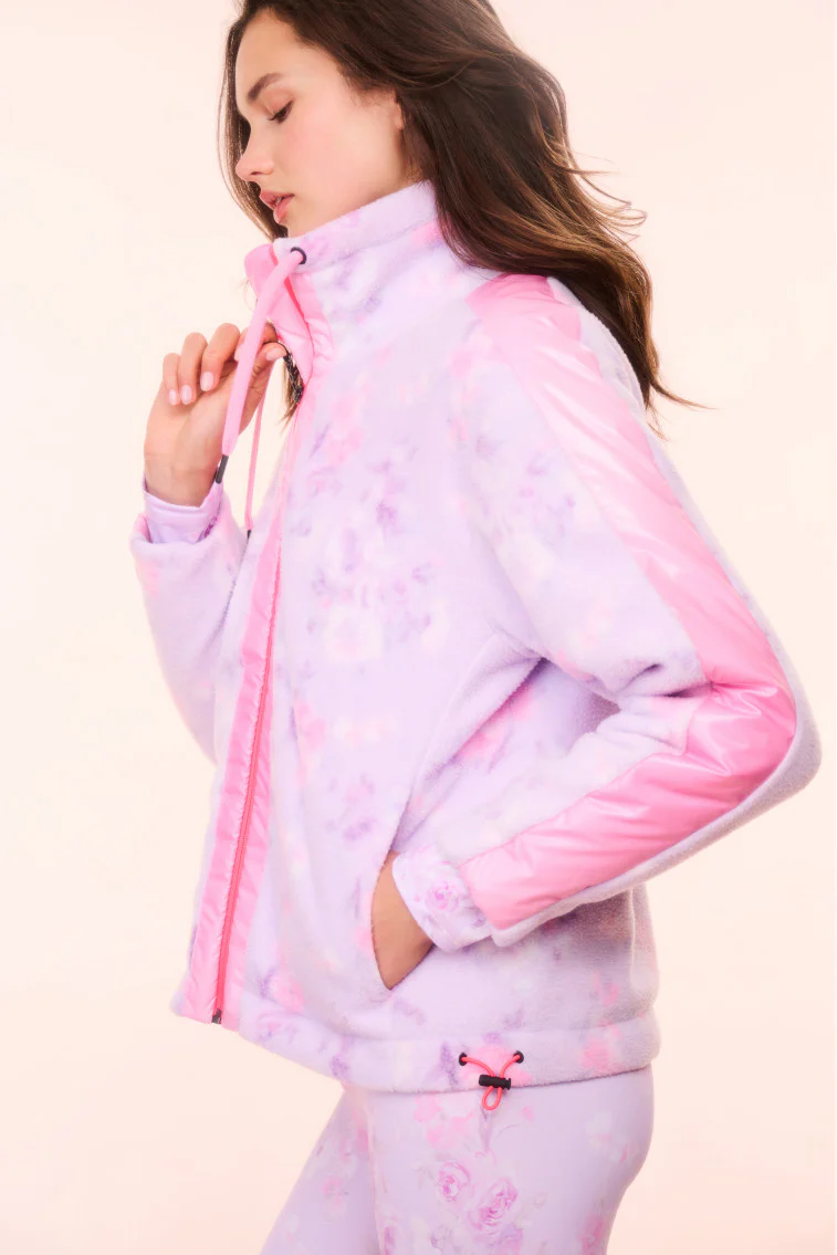 BOGNER FIRE+ICE x LoveShackFancy Ninetta Fleece Jacket - HIBISCUS