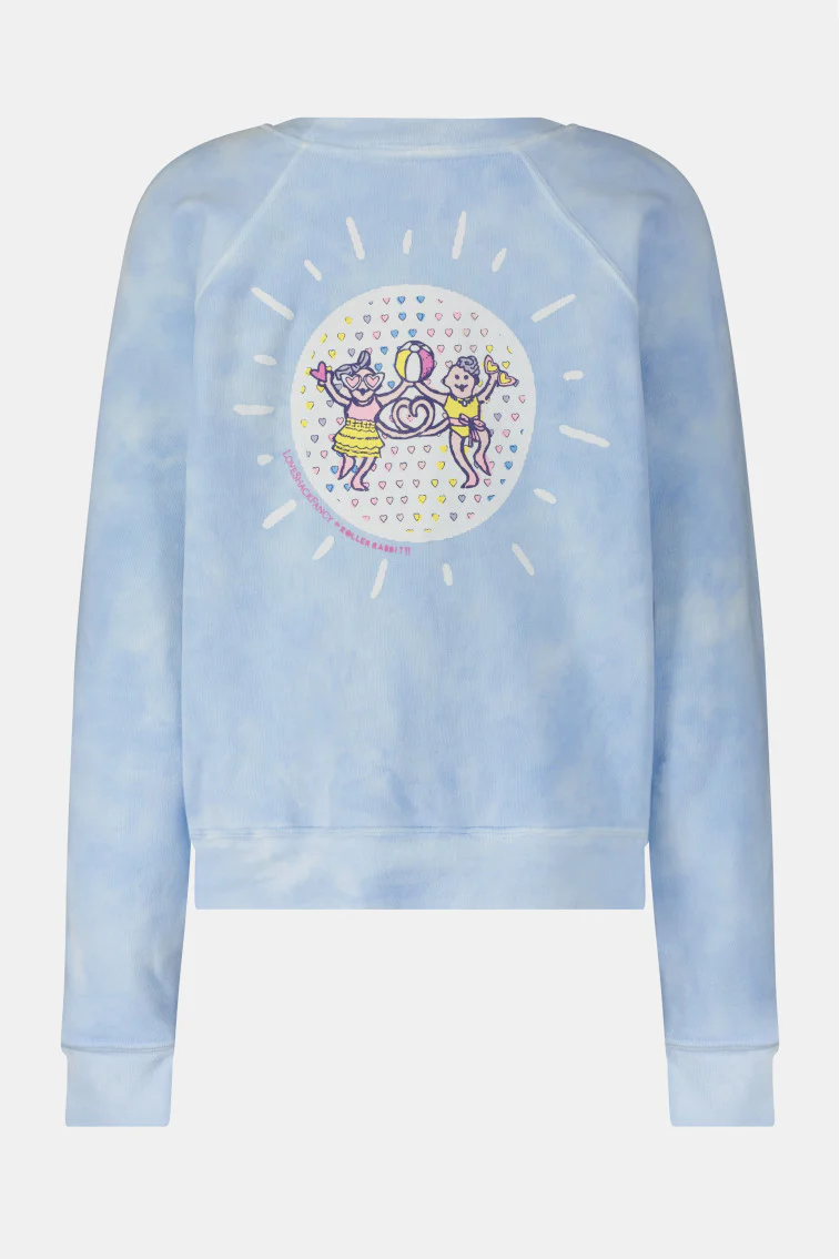 Roller Rabbit x LoveShackFancy Fun In The Sun Monkey Crewneck