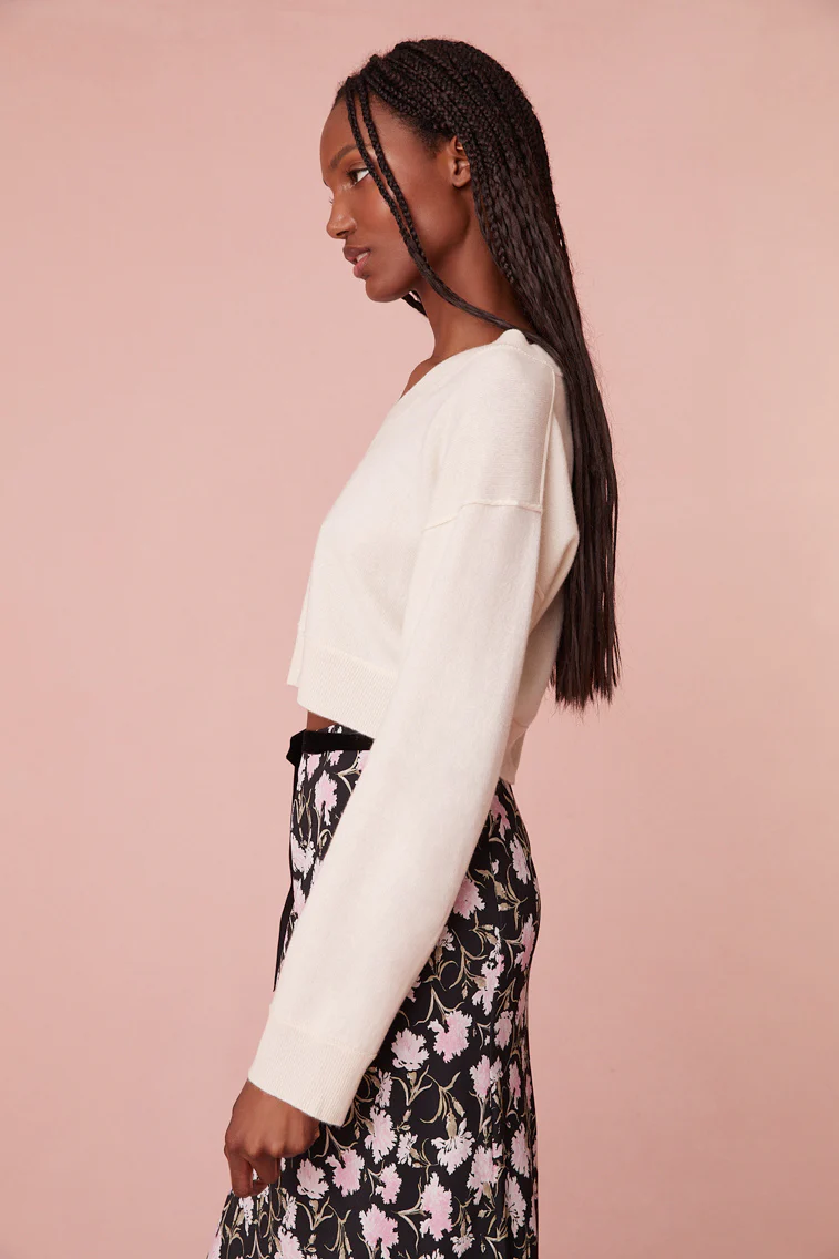 Sansa Cashmere Bow Pullover