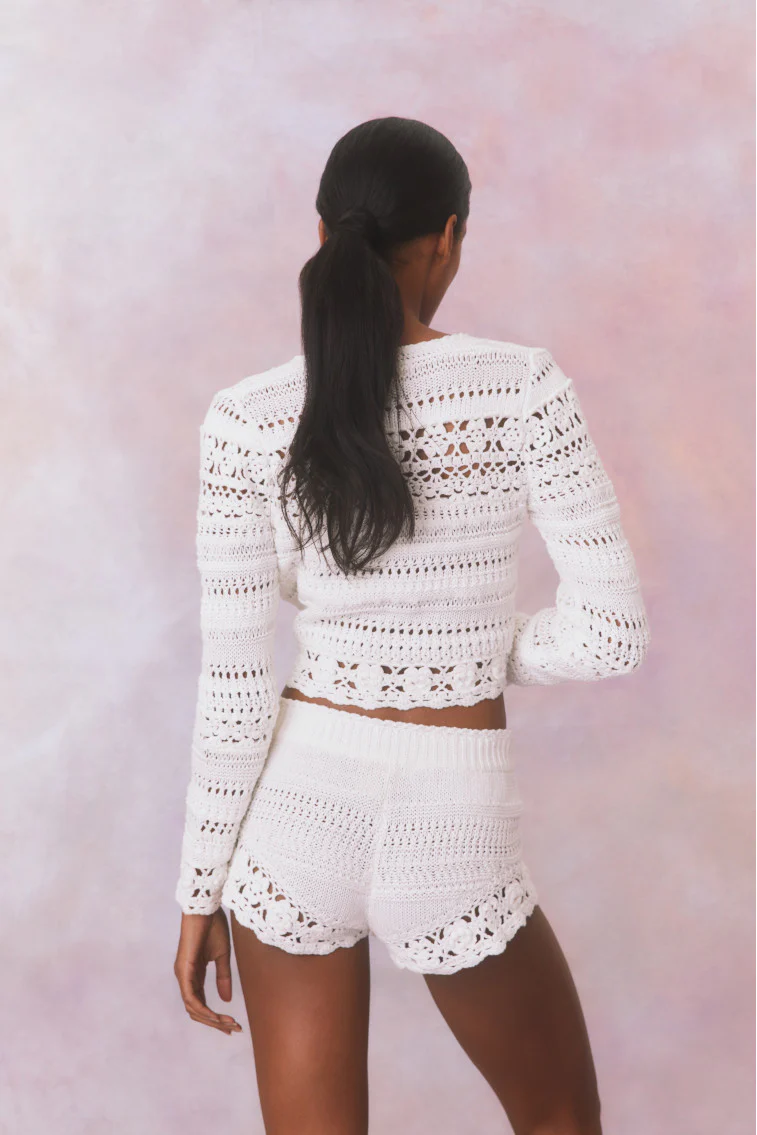Middleton Cotton Crochet Cardigan