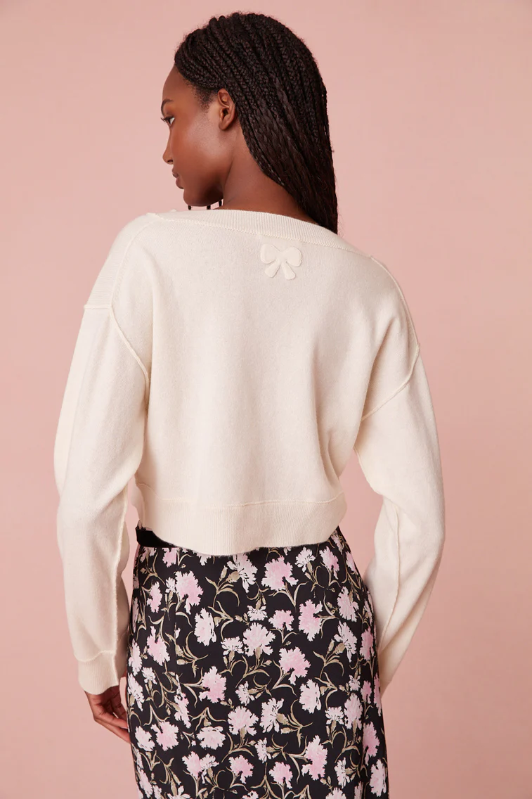 Sansa Cashmere Bow Pullover