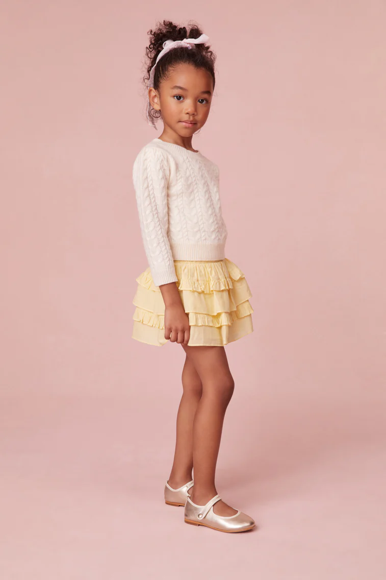 Girls Yellow Billie Skirt