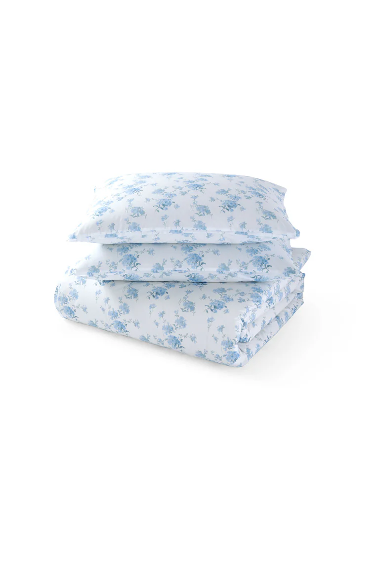 Full/Queen Duvet Cover + Sham Floral Set
