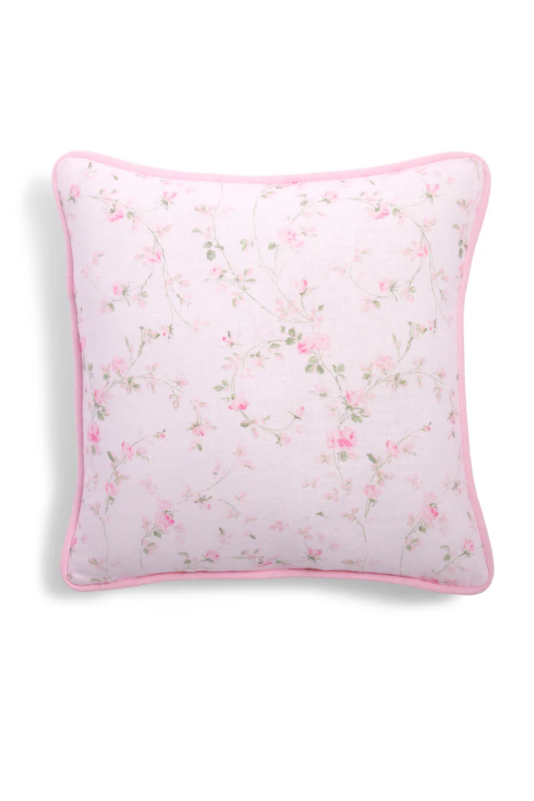 Linen Throw Pillow - PARISIAN PINK
