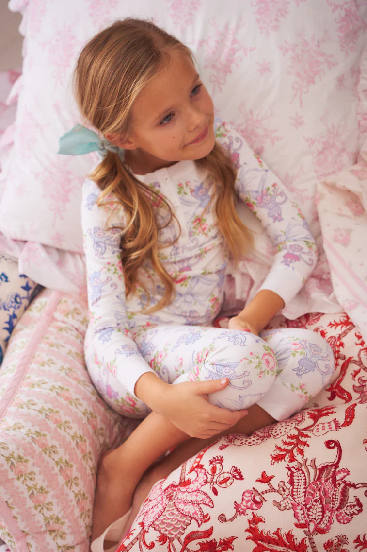 Roller Rabbit x LoveShack Rosa Beaux Monkey Kids Pajama