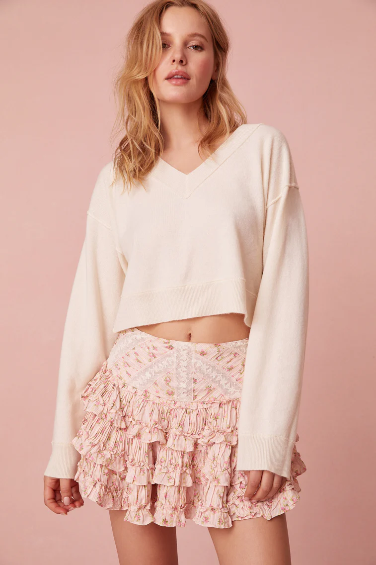 Sansa Cashmere Bow Pullover