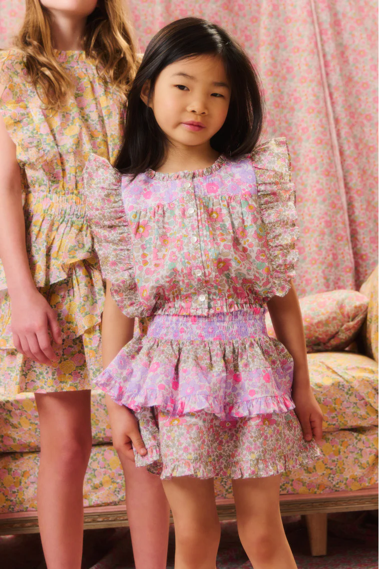 Girls Coretta Liberty Fabric Top