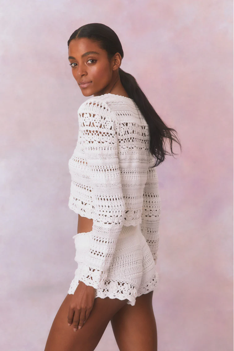 Middleton Cotton Crochet Cardigan