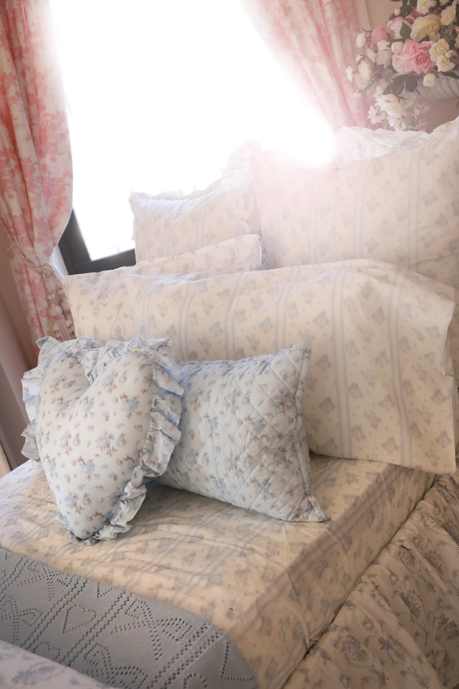 King Floral Sheet Set