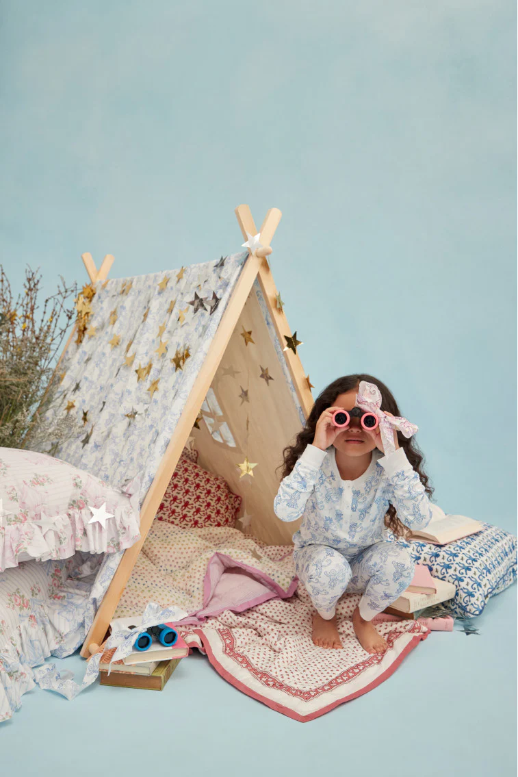 Roller Rabbit x LoveShackFancy Pastiche De Monkey Kids Pajama