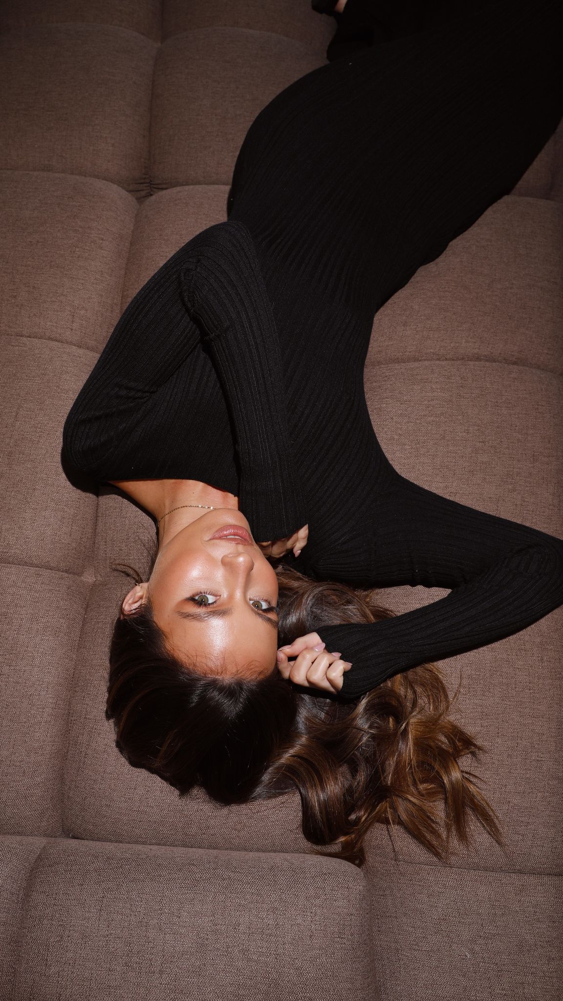 Senya Long Sleeve Dress - Black