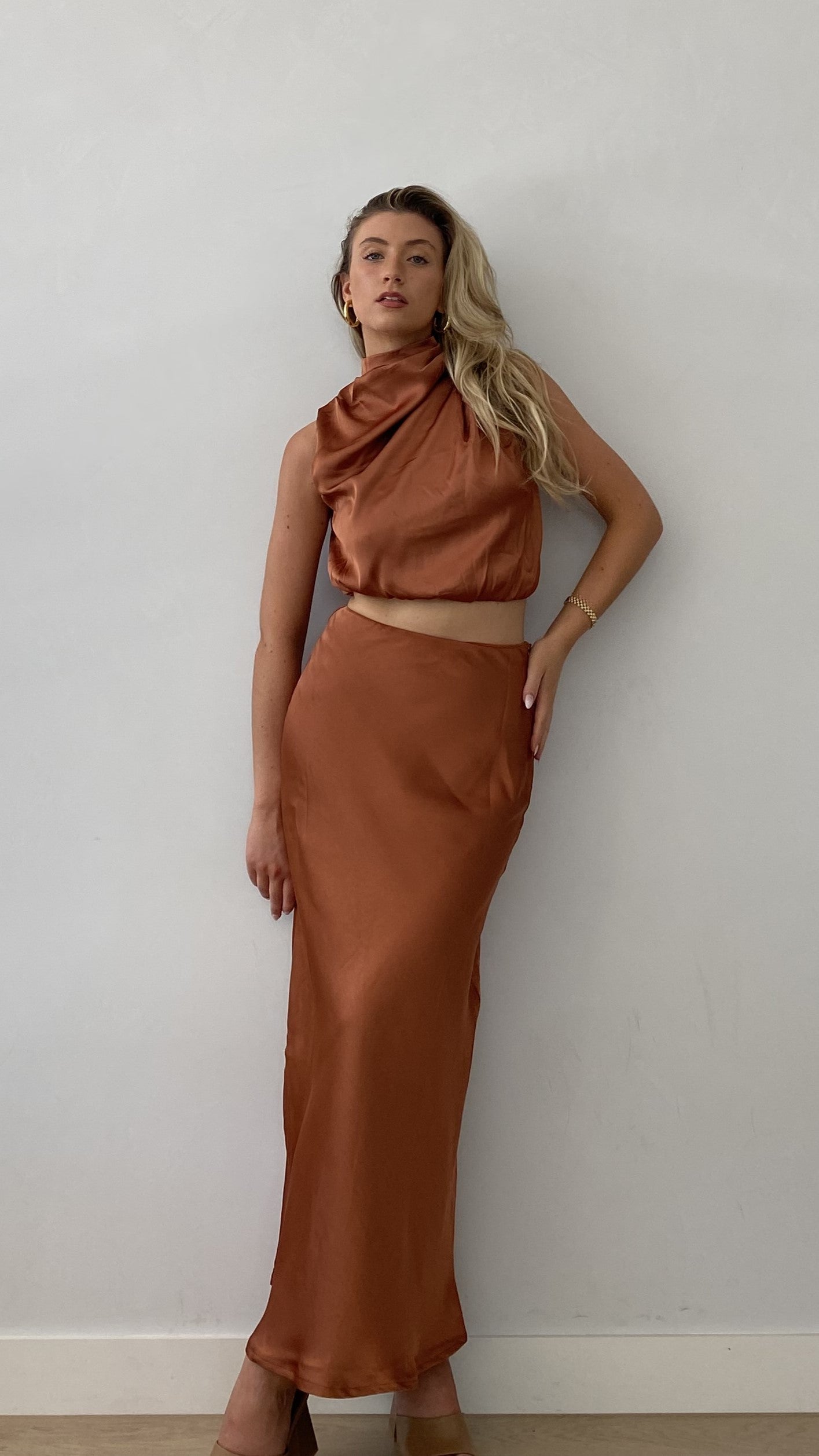 Esther Maxi Skirt - Copper