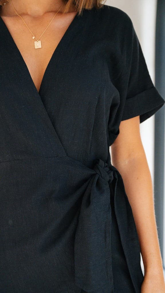 Solena Mini Dress - Black