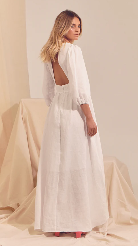 Aura Maxi Dress - White
