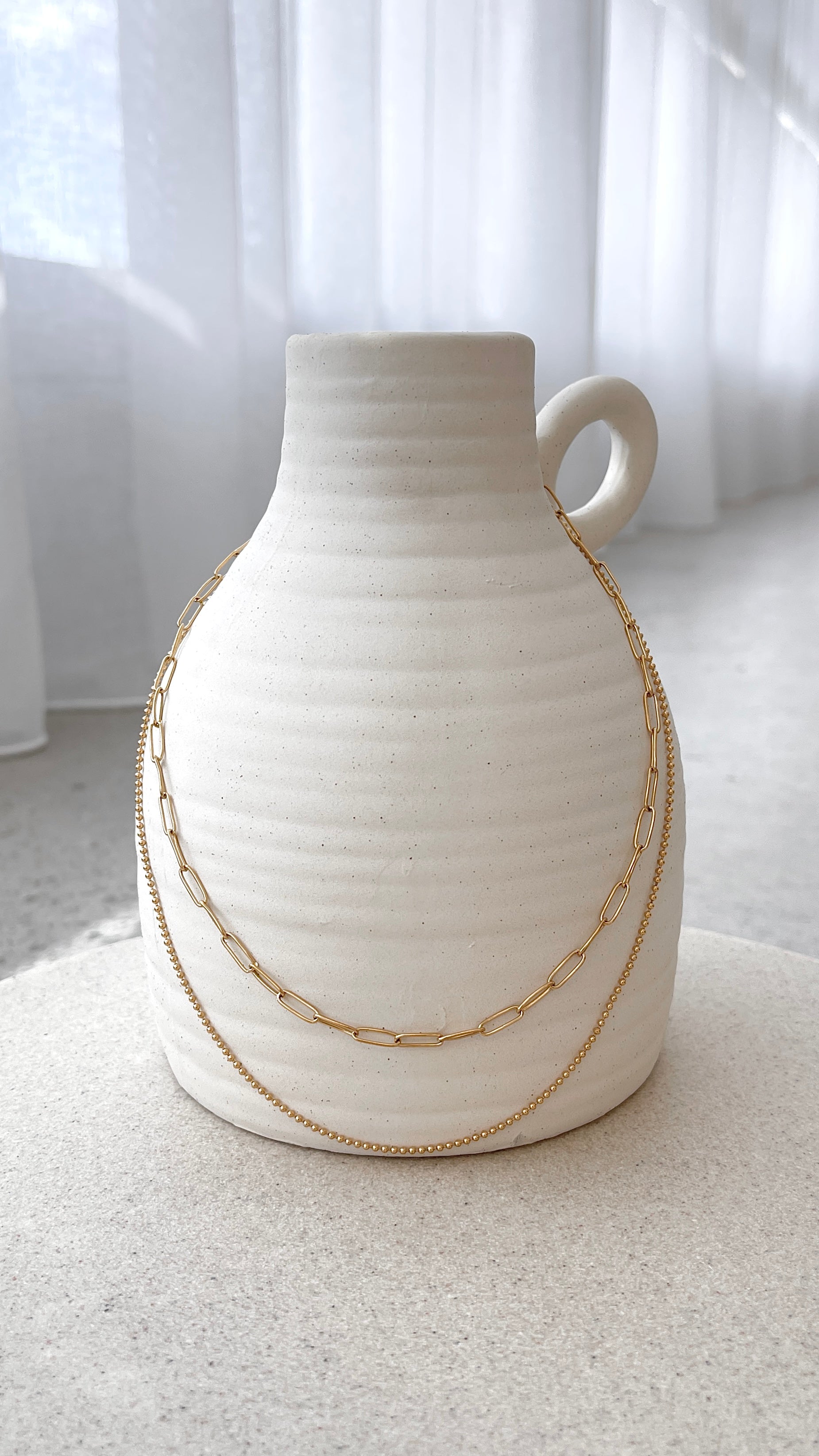 Dani Chain Necklace Set - Gold