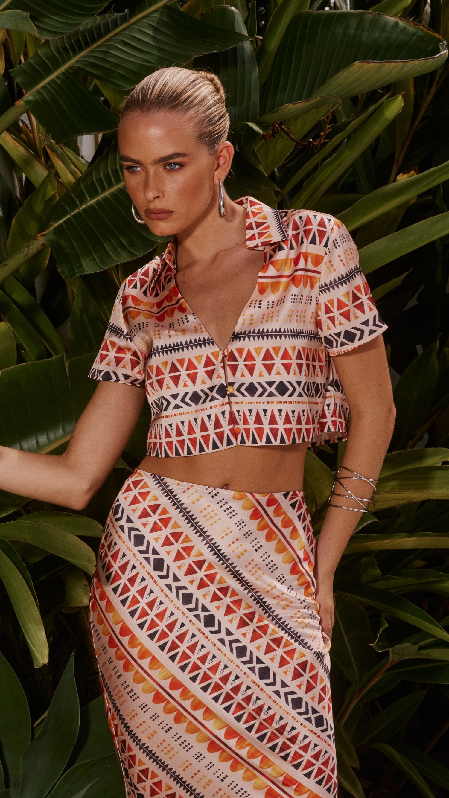 Clea Maxi Skirt - Phoenix Print