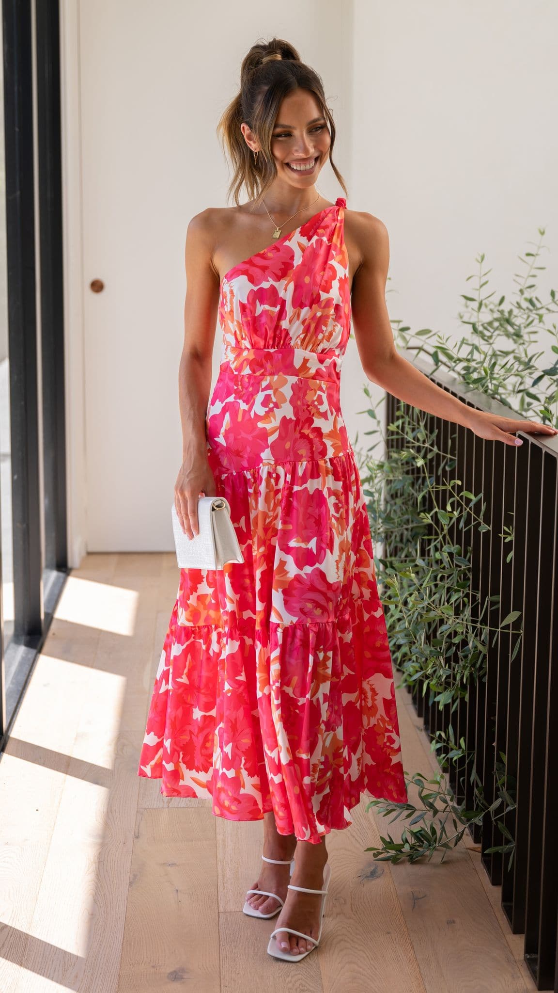jujuetta ジュジュエッタ ピンク チュニック Jayma Maxi Dress - Pink Floral - lelonys