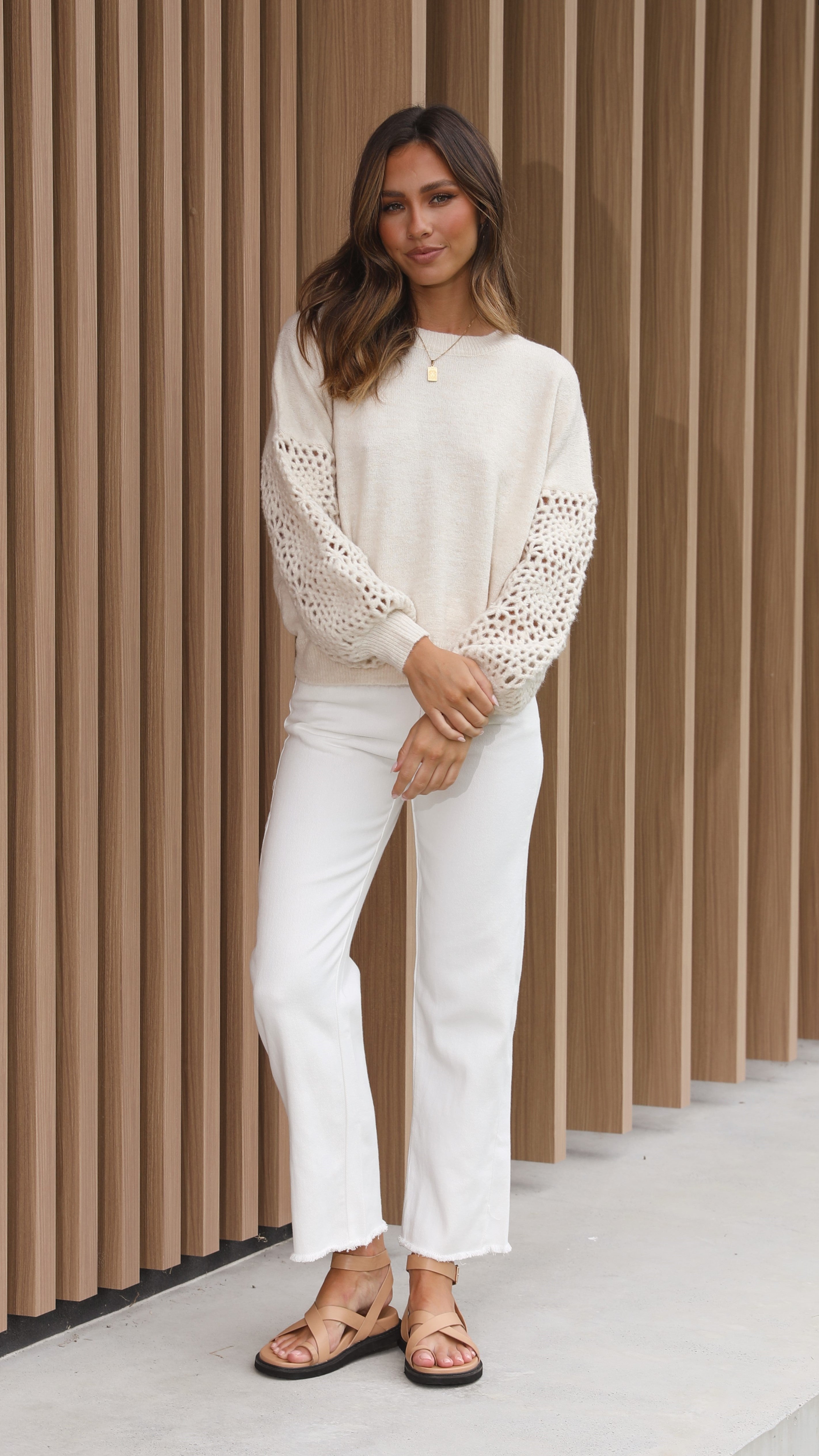 Molly Knit Top - Natural