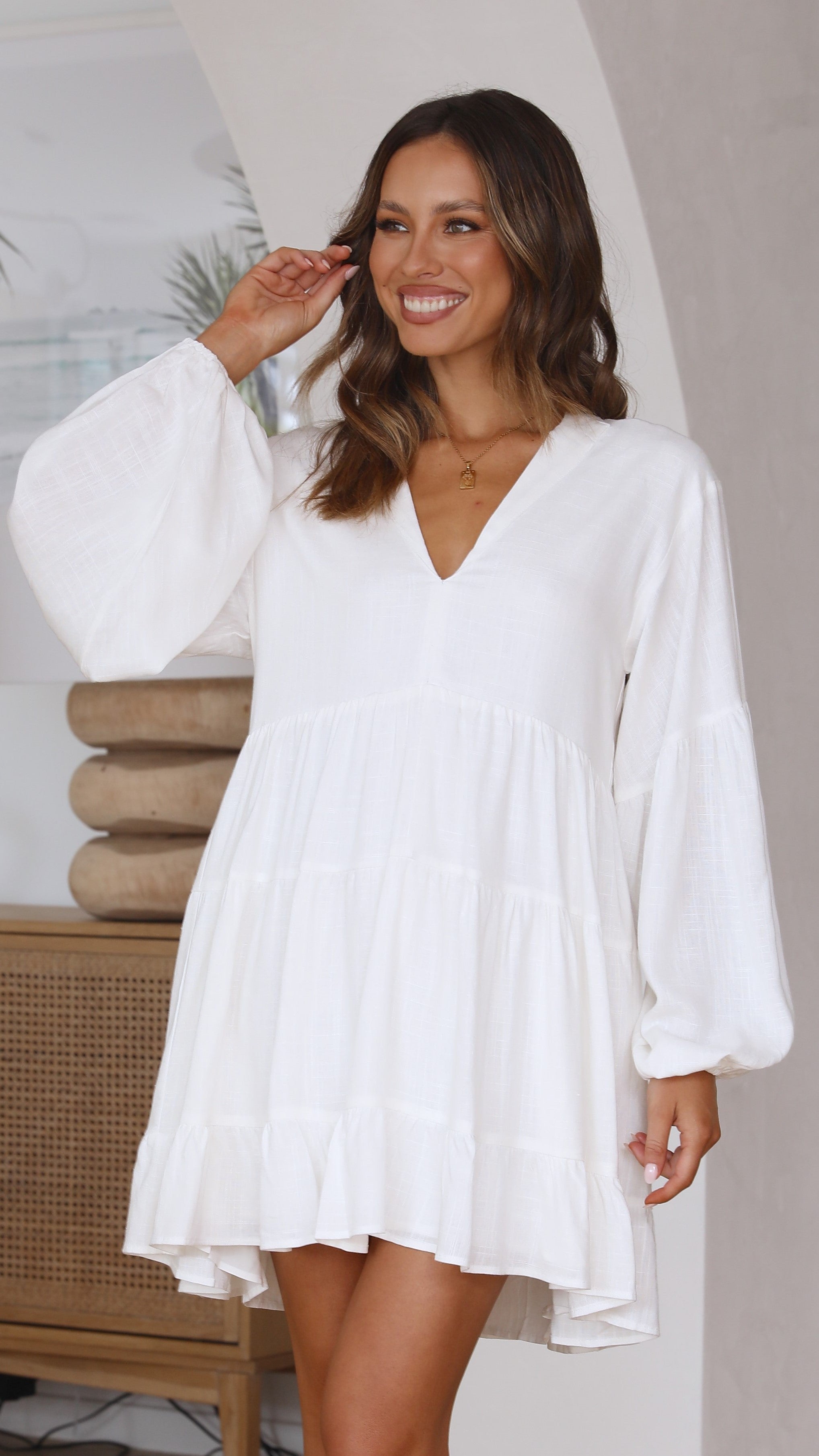 Gala Mini Dress - White