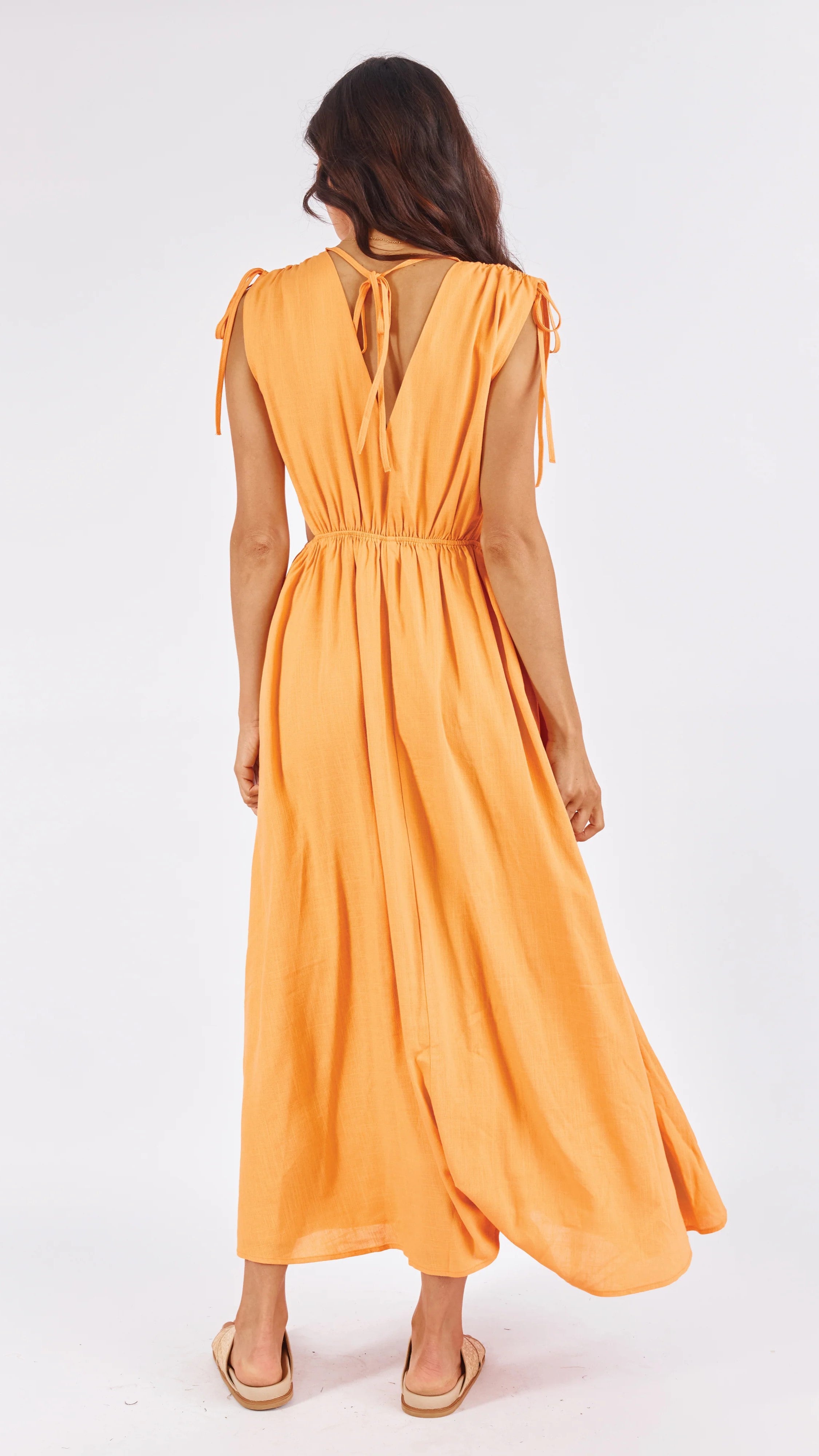Dana Maxi Dress - Sunset Orange