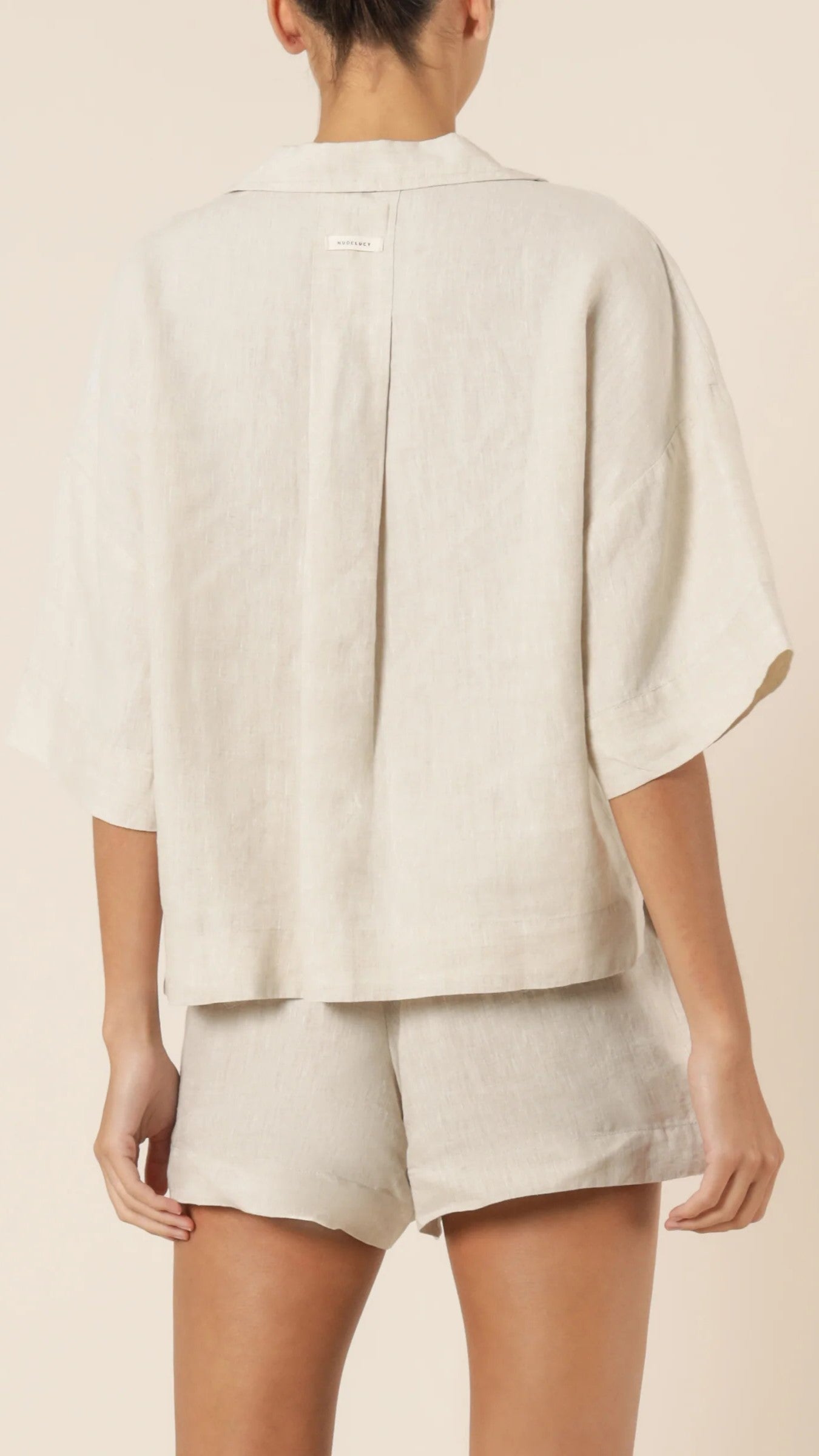 Linen Lounge Short - Natural