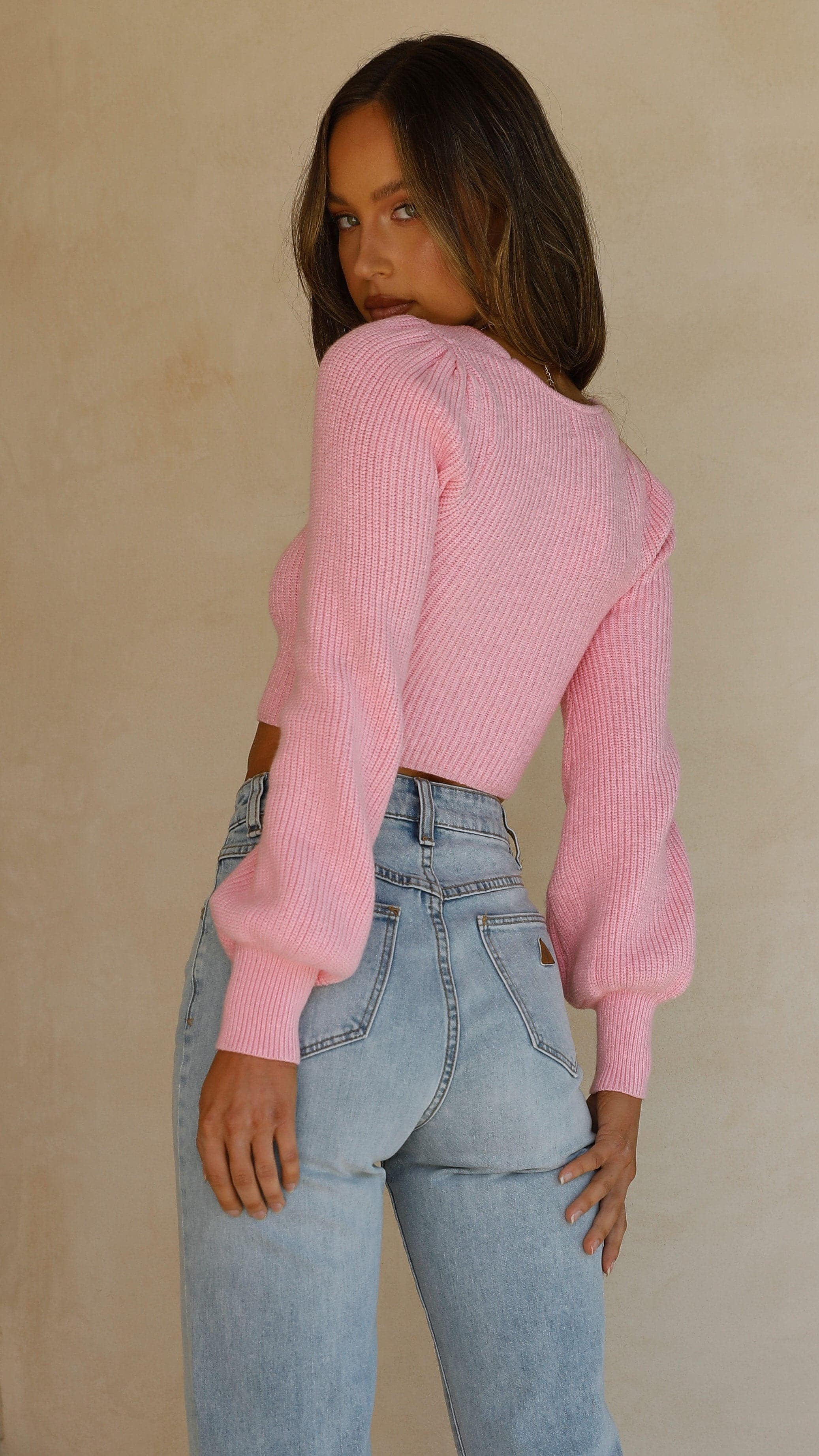 Madie Knit Top - Pink