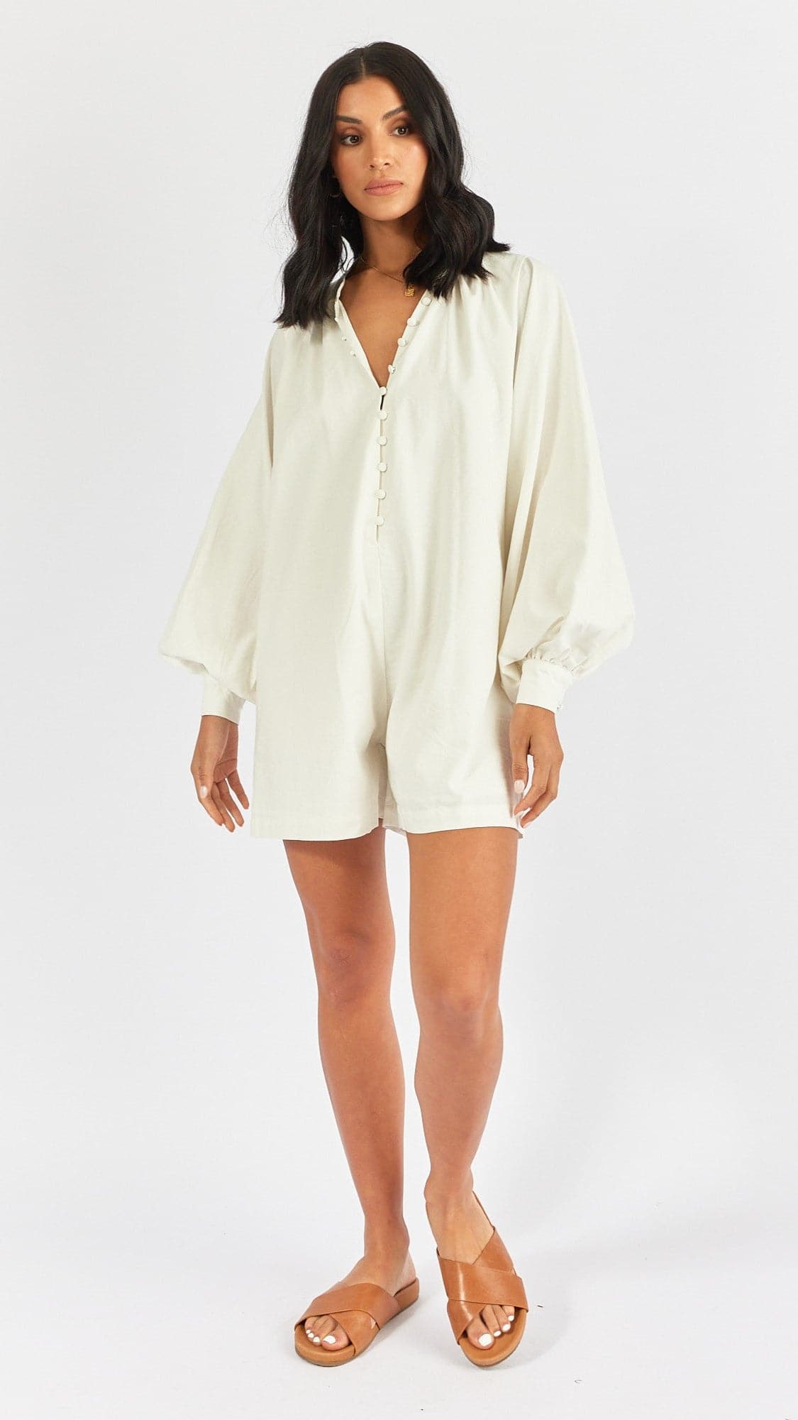 Olga Romper - White