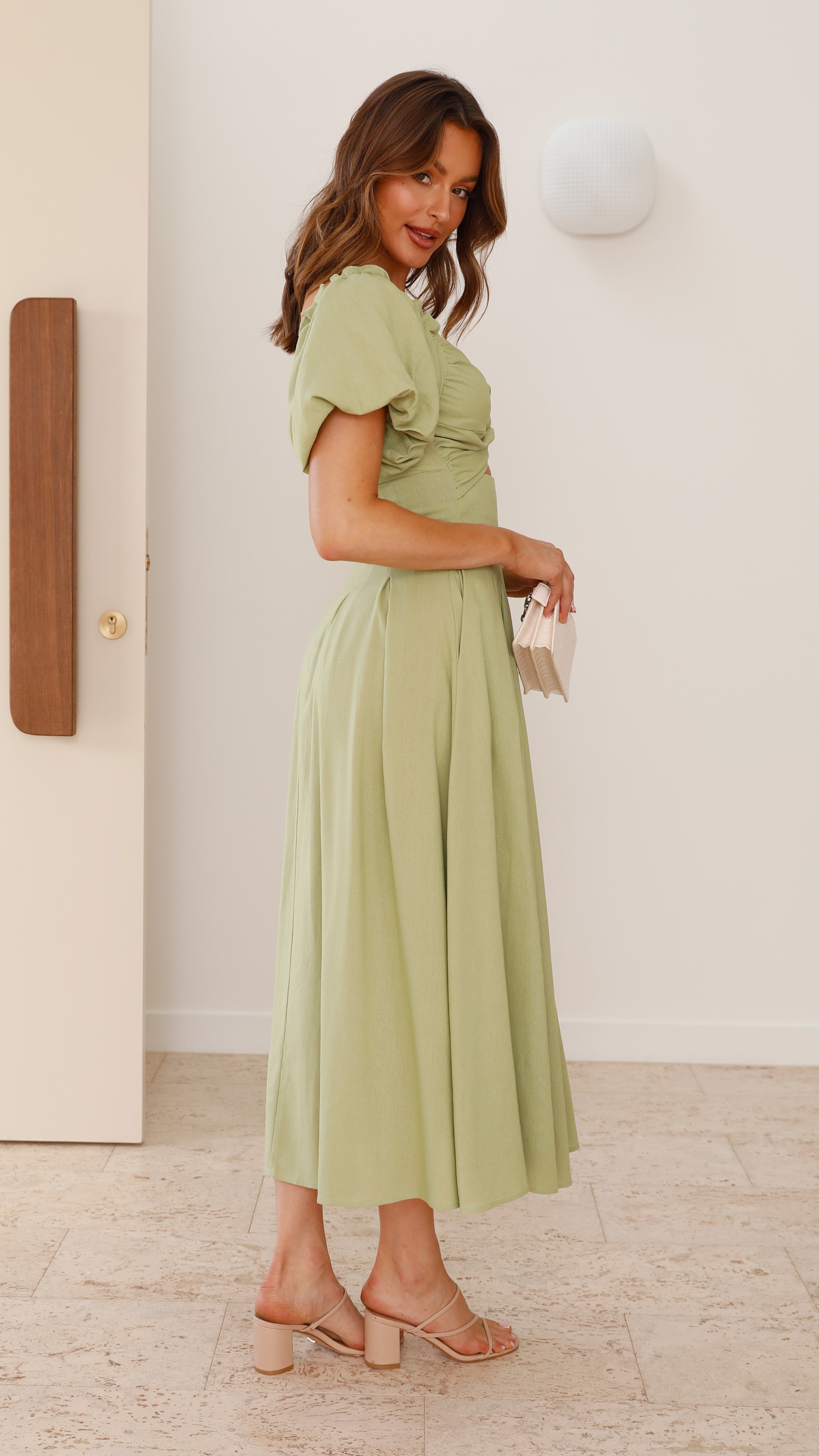 Christina Maxi Dress - Olive
