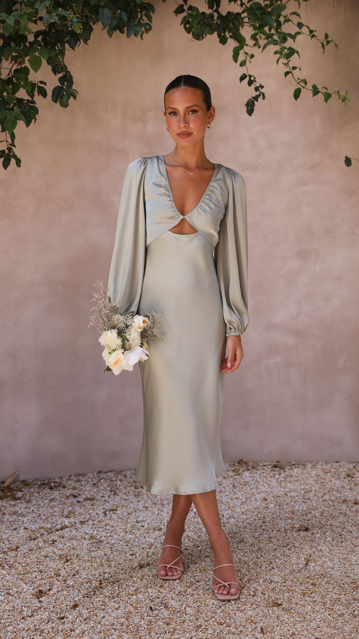 Cleo Midi Dress - Olive