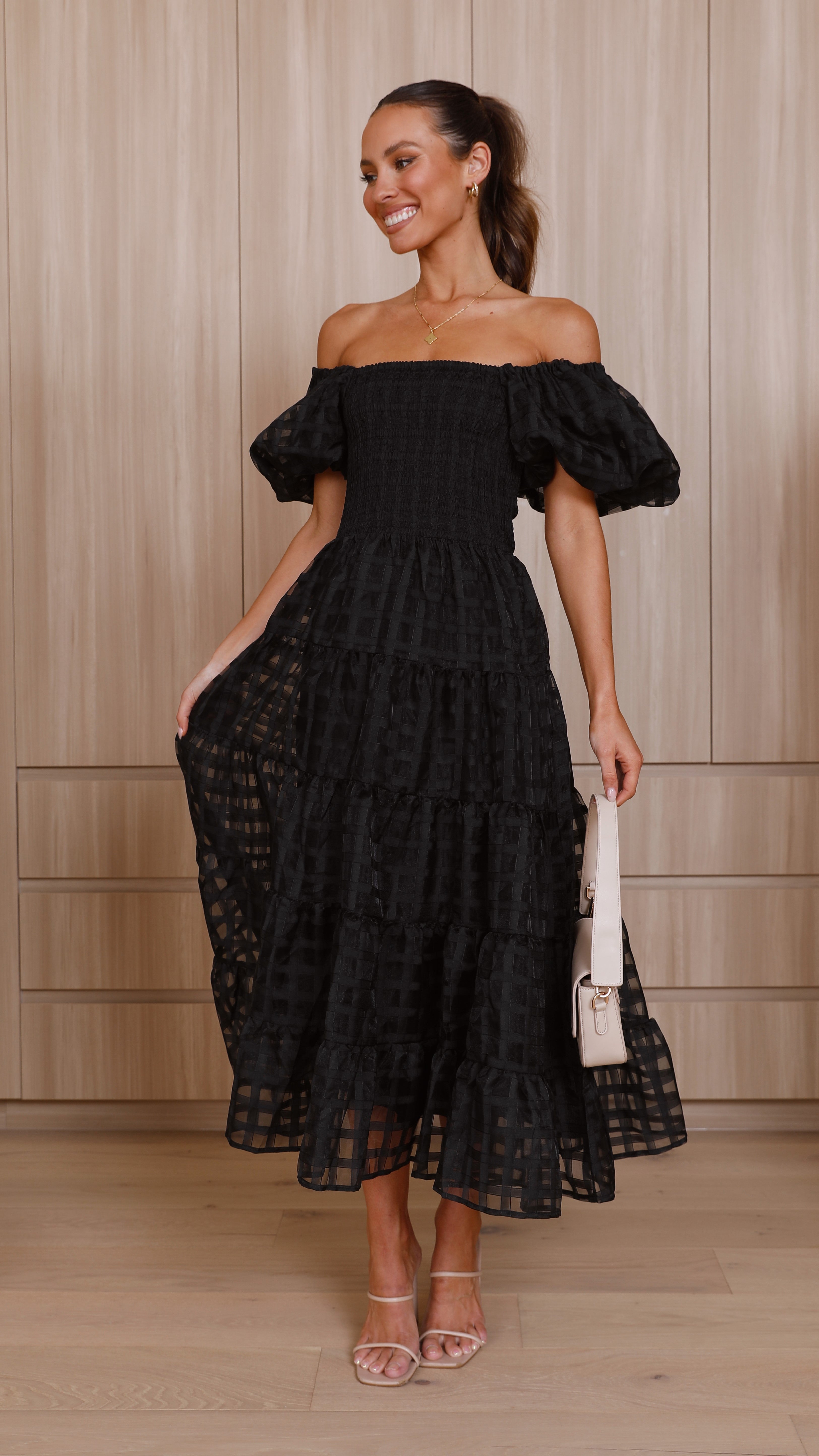 Deemi Maxi Dress - Black