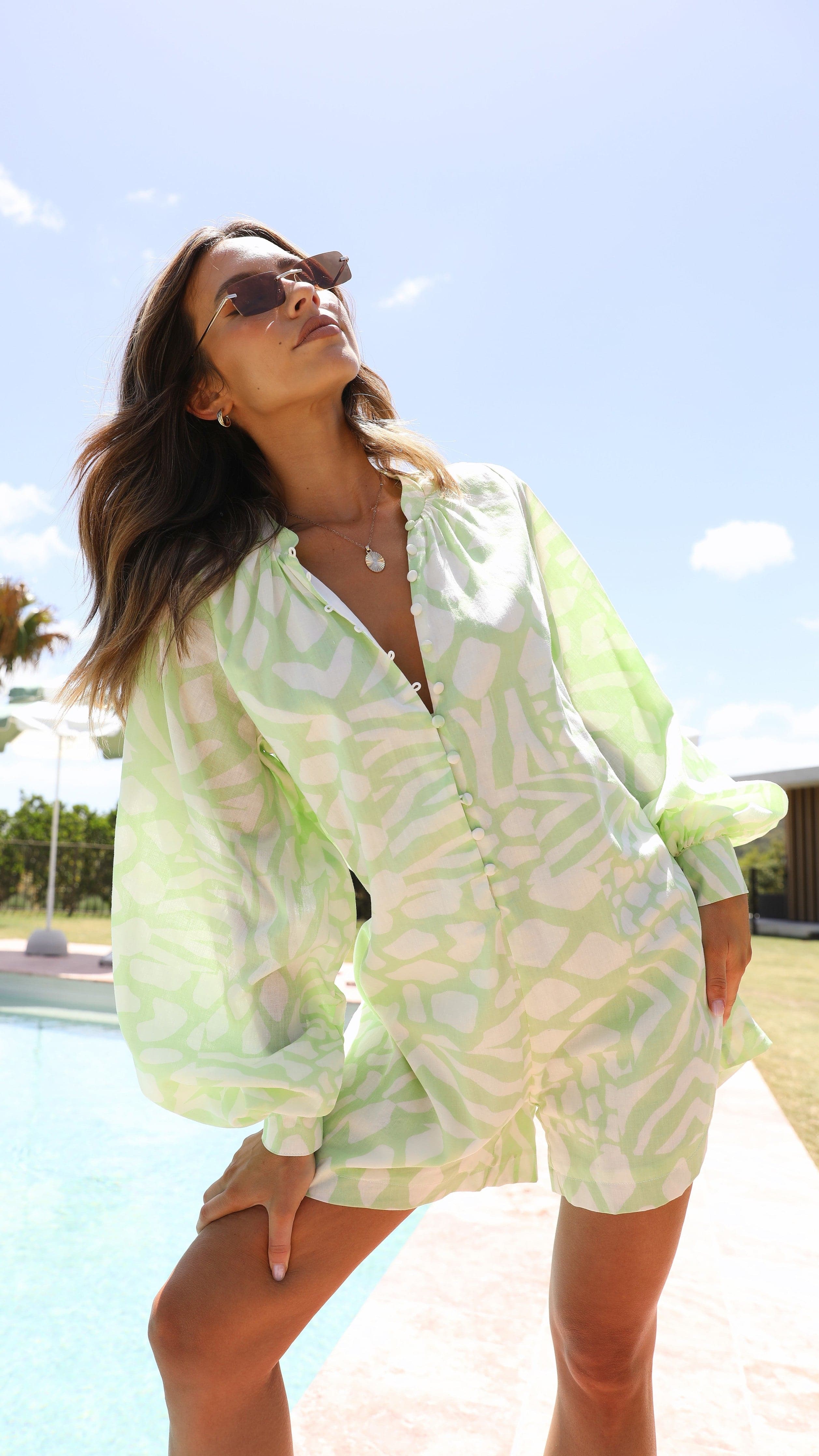 Olga Romper - Isadora Print