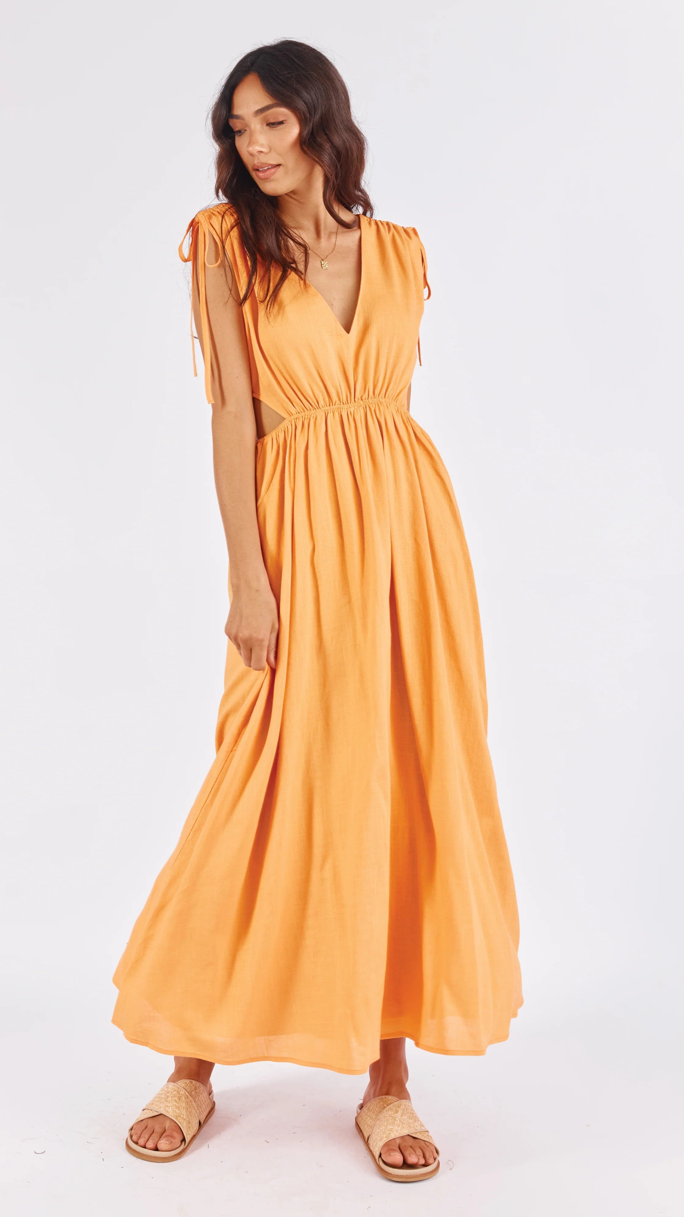 Dana Maxi Dress - Sunset Orange