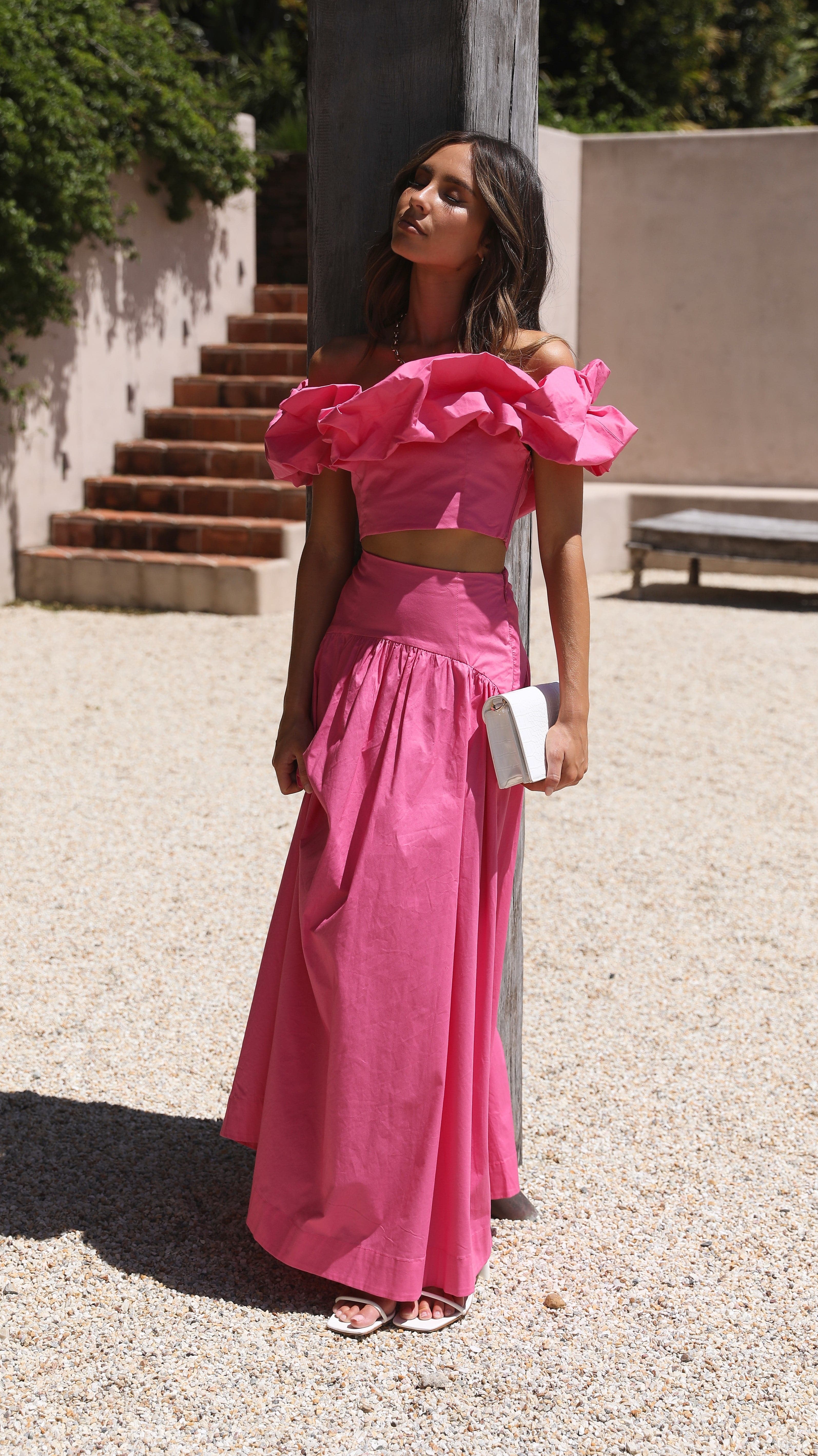 Savannah Maxi Skirt - Pink