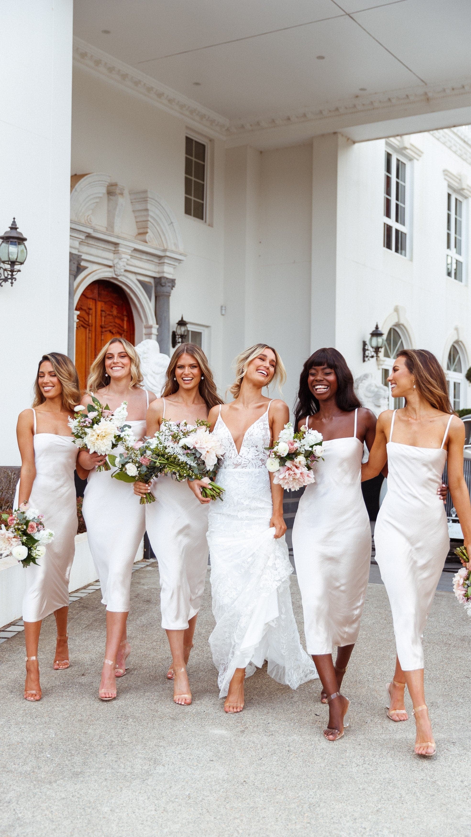 Keira Midi Dress - Pearl