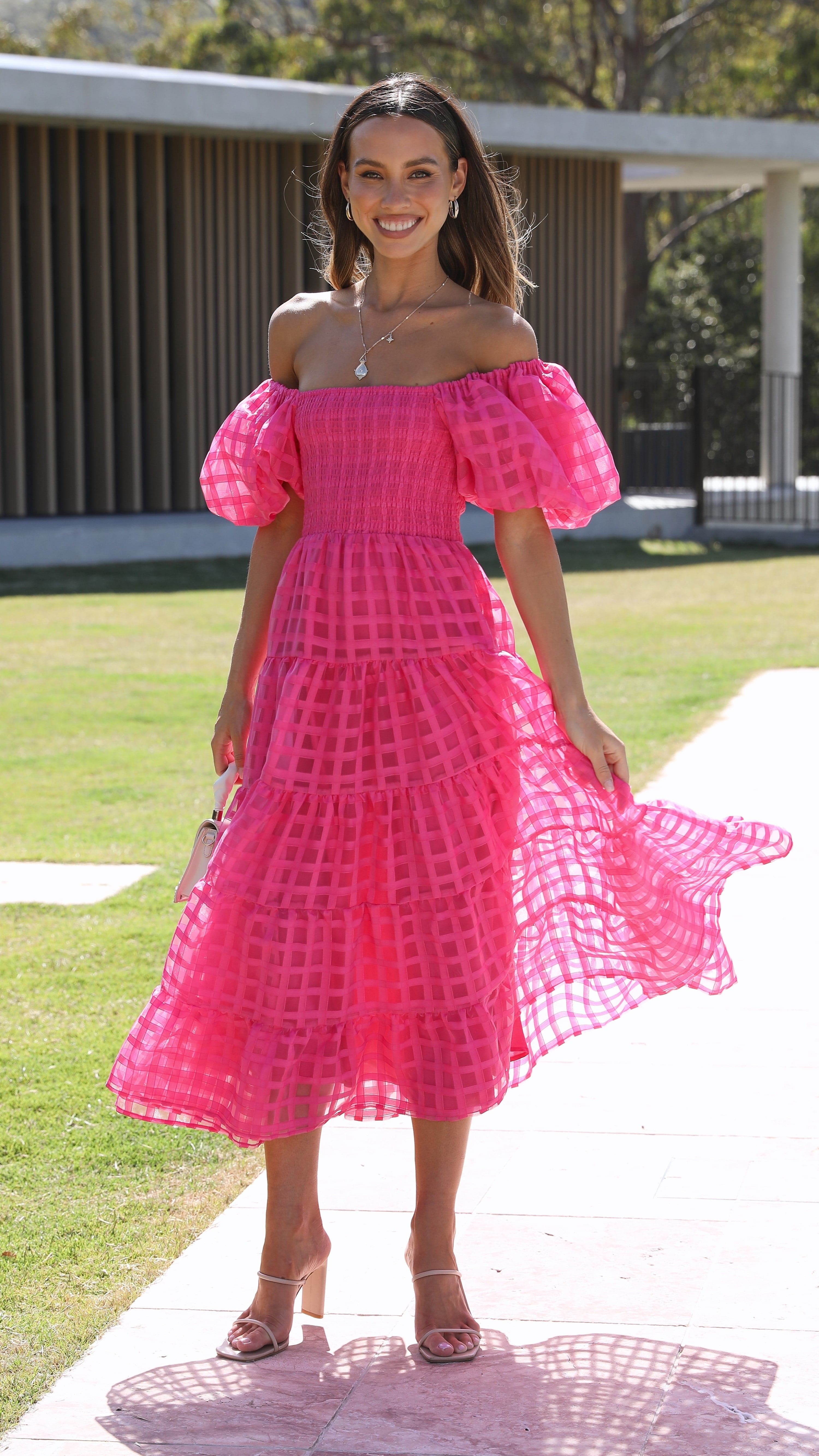 Deemi Maxi Dress - Hot Pink